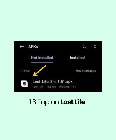 tap on lost life