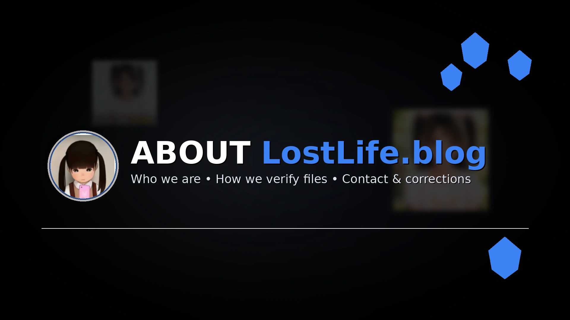 About LostLife.blog banner on a dark background with subtle Lost Life themed imagery.